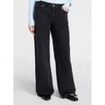thumbnail image 1 of No Boundaries Mid Rise Baggy Jeans, 29", 31", 33" Inseams, Women's Sizes 00-24W, 1 of 2