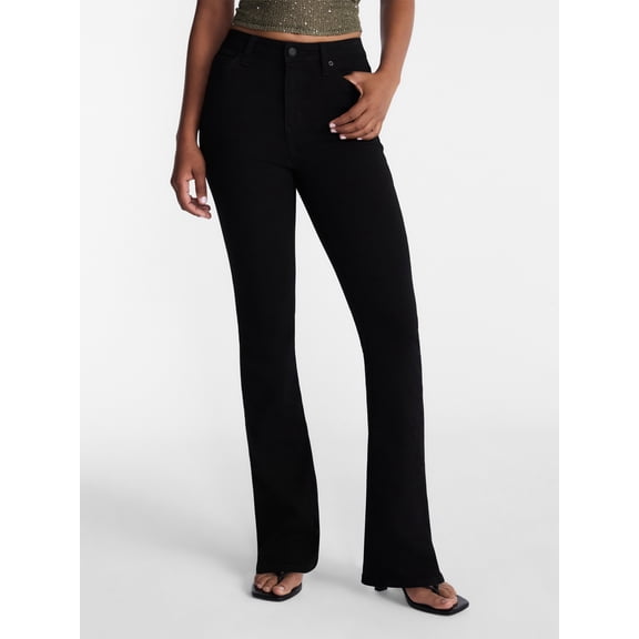 No Boundaries Women's Mid Rise Bootcut Jean, 32" Inseam, Sizes 00-20