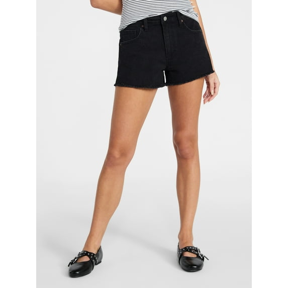 No Boundaries Mid-Rise Denim Shorts, 3" Inseam, Women's 00-20