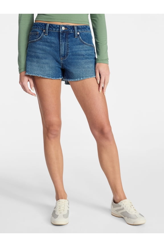 Mid-Rise Denim Shorts, 3" Inseam, Women's 00-20