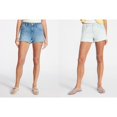 thumbnail image 1 of No Boundaries Women's Mid-Rise Denim Shorts, 3 in Inseam, Sizes 00-20, 1 of 3