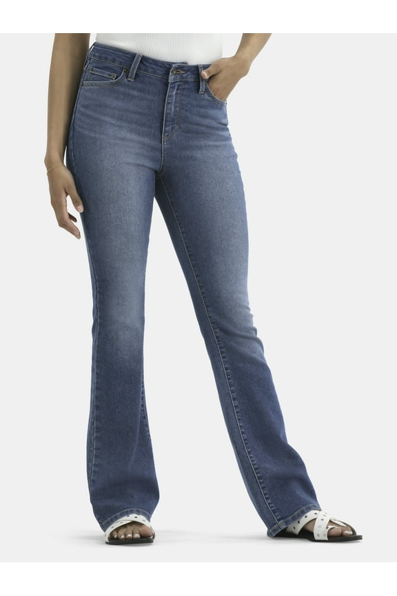 Stretch Denim Bootcut Jeans, 32" Inseam, Women's and Plus