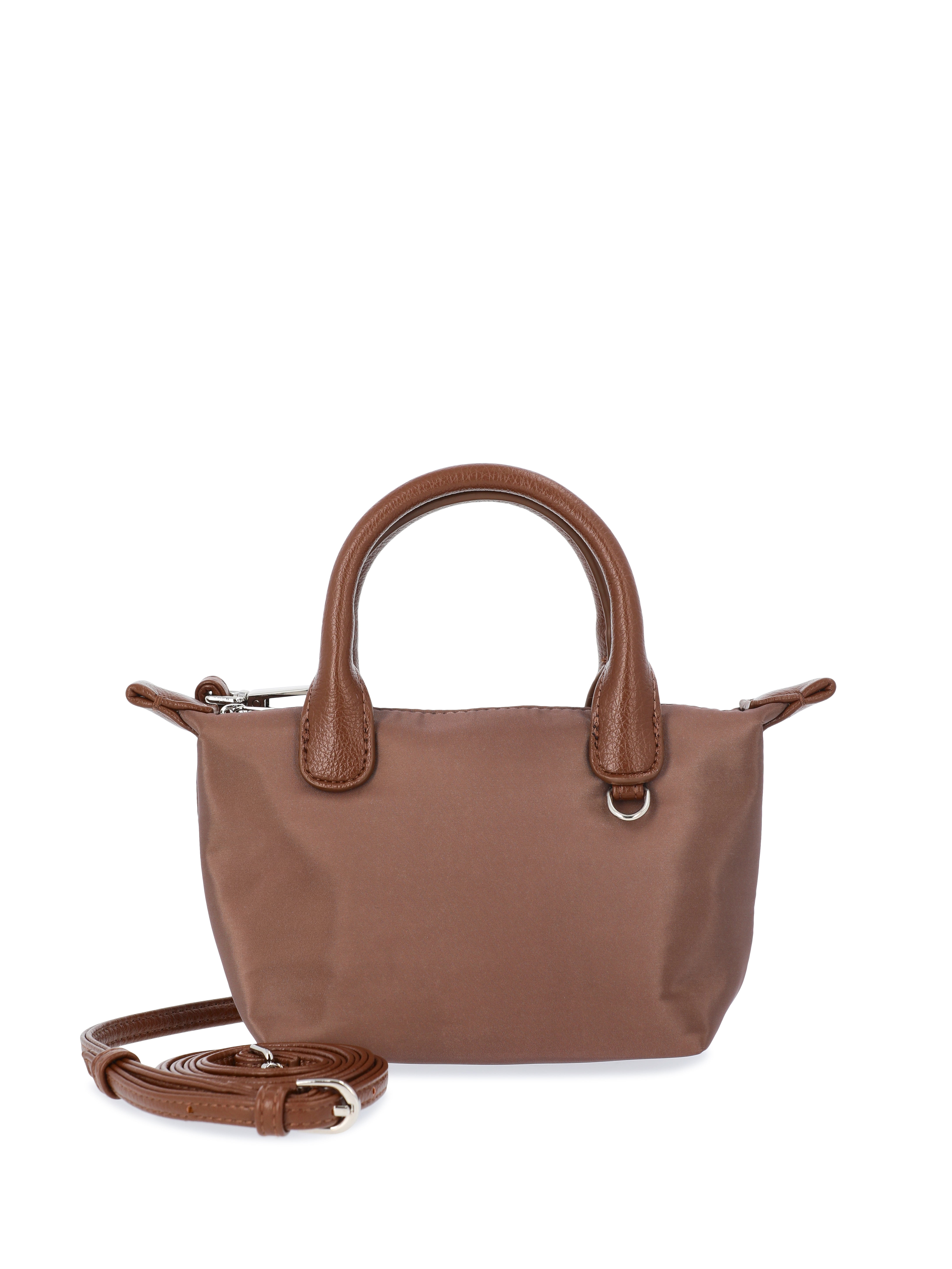 No Boundaries Women's Mini Tote Crossbody Bag, Chocolate - Walmart.com