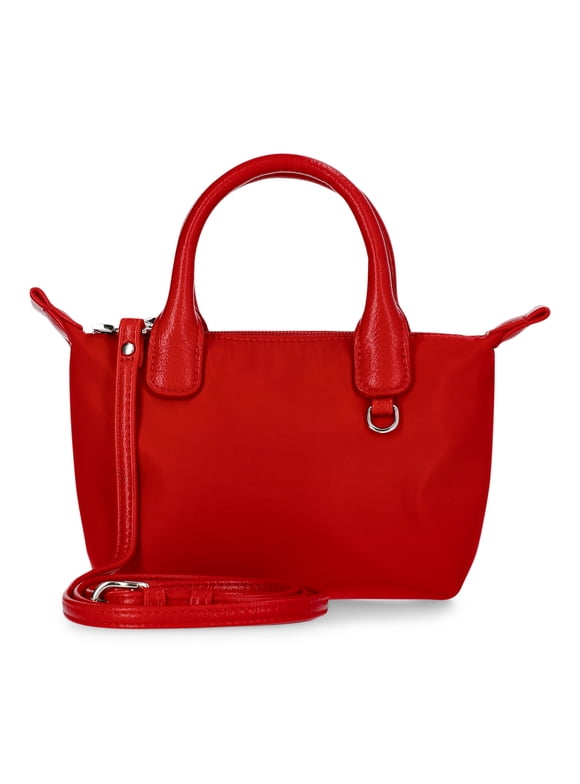 Women's Mini Tote Crossbody Bag, Red