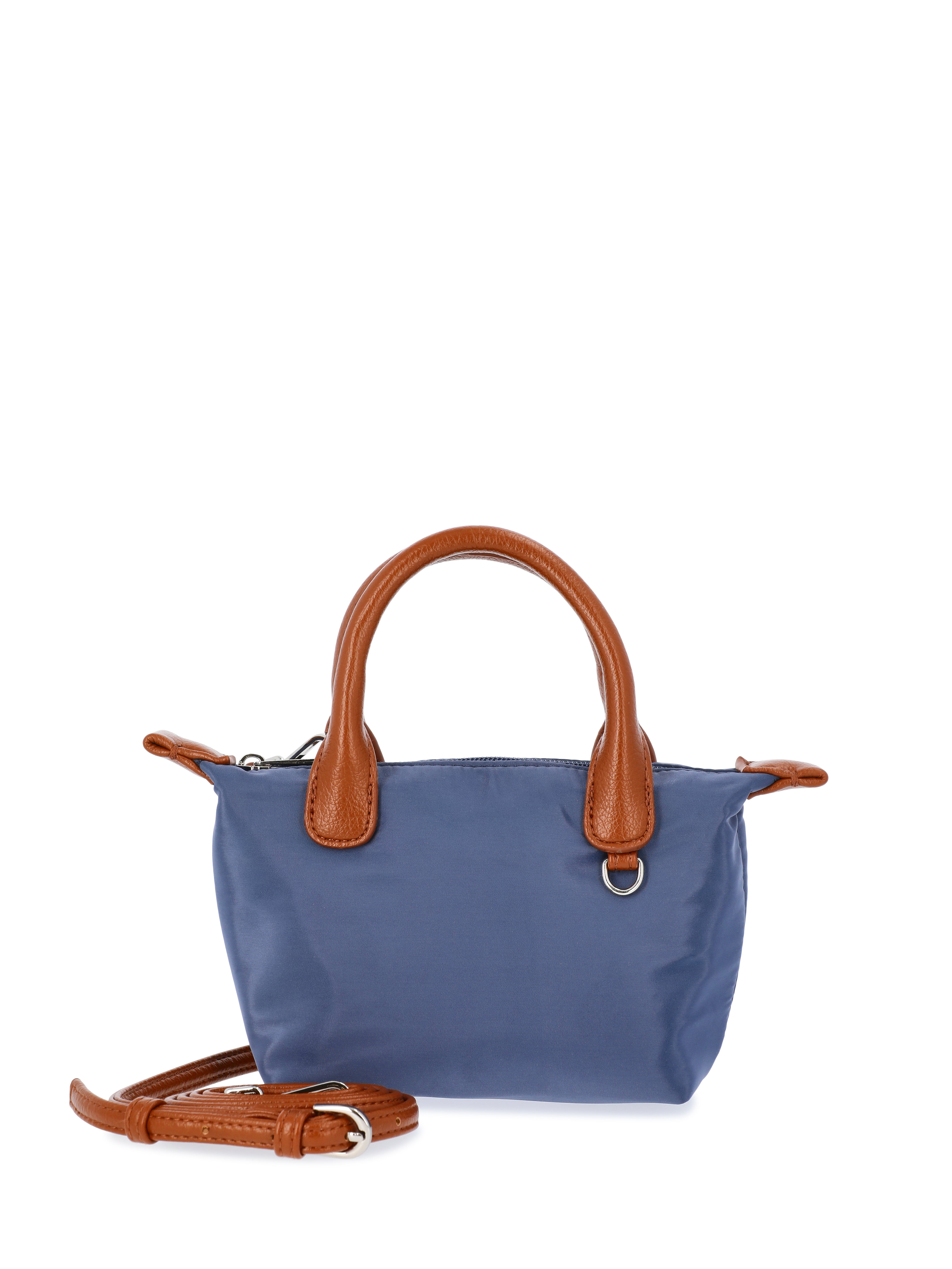 No Boundaries Women's Mini Tote Crossbody Bag, Navy