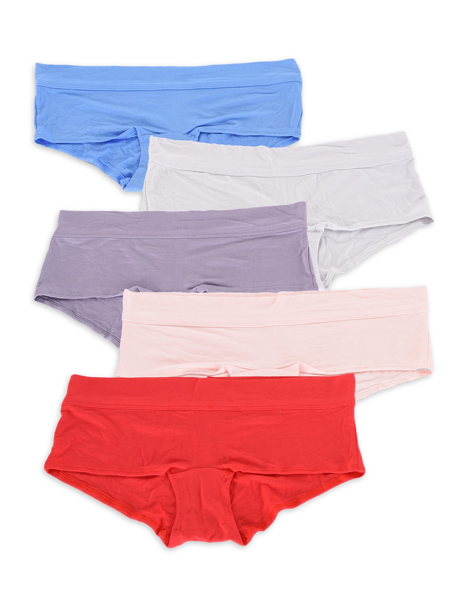 No Boundaries Women's Seamless Boy Shorts 4-Pack, Sizes S-XXL 