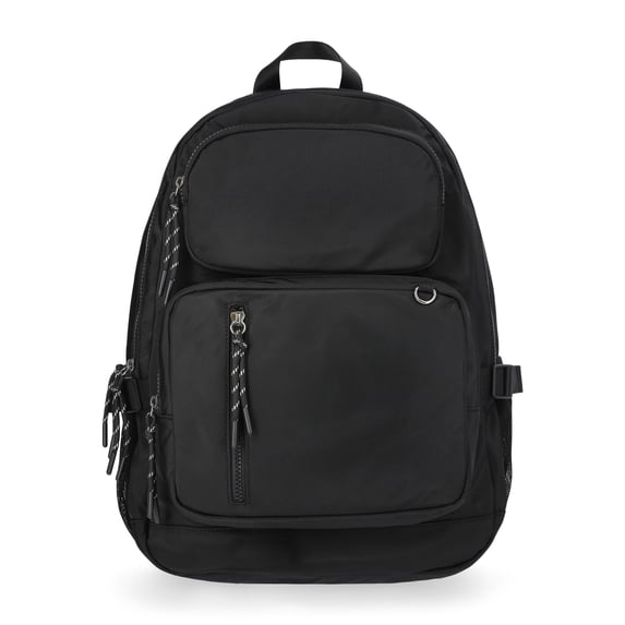 No Boundaries Women's 17.5" Multi Pocket Backpack, Black