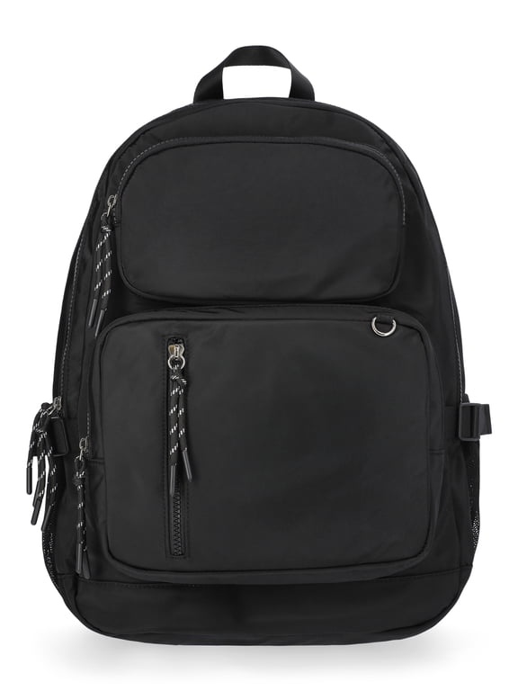 Women's 17.5" Multi Pocket Backpack, Black