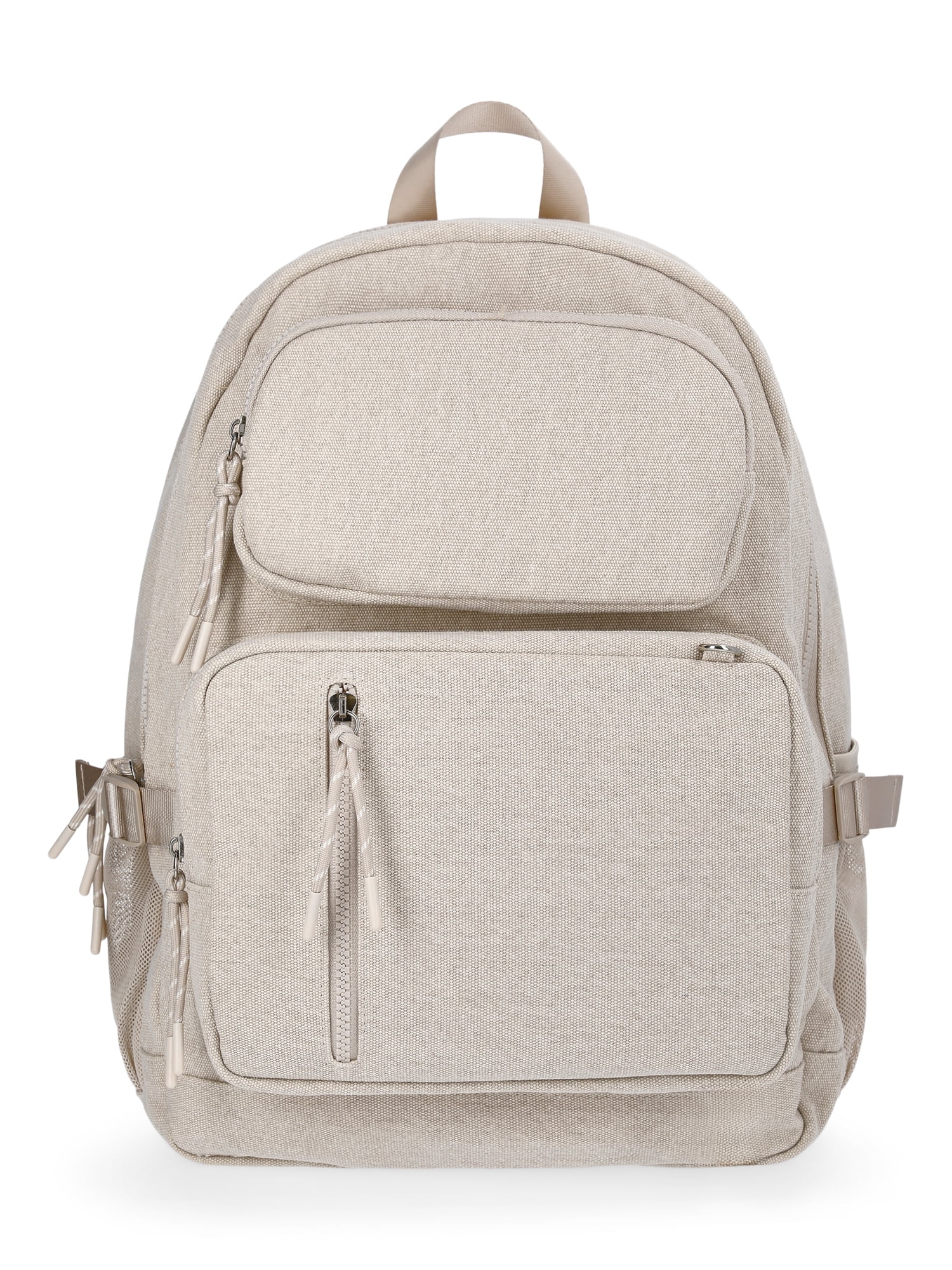 No Boundaries Women's 17.5" Multi Pocket Backpack, Taupe