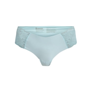 No Boundaries Women's No Show Cheeky with Lace Panty, Sizes XS to XXXL