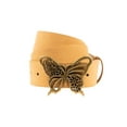thumbnail image 1 of No Boundaries Women's Open Butterfly Plaque Belt, Cognac, 1 of 2