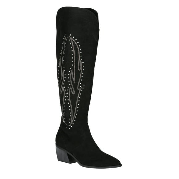 No Boundaries Women's Over the Knee Bling Western Boots