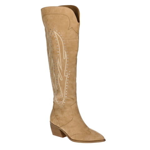 Women's Over the Knee Bling Western Boots