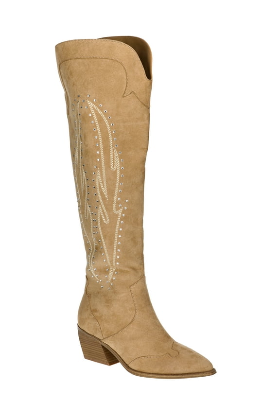 Women's Over the Knee Bling Western Boots