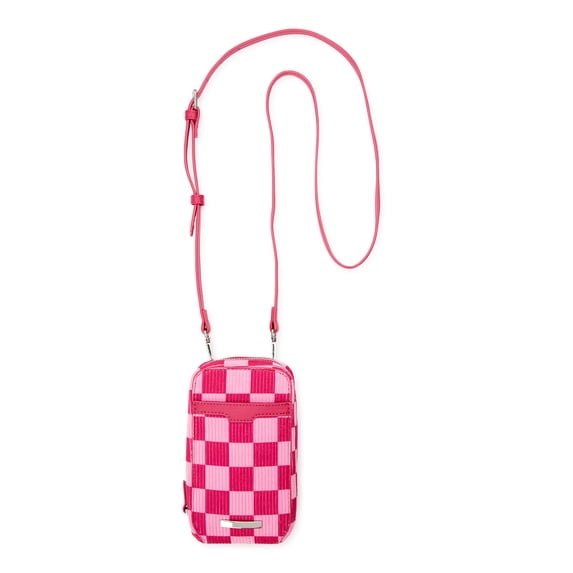 No Boundaries Women's Phone Zip Around Crossbody Bag
