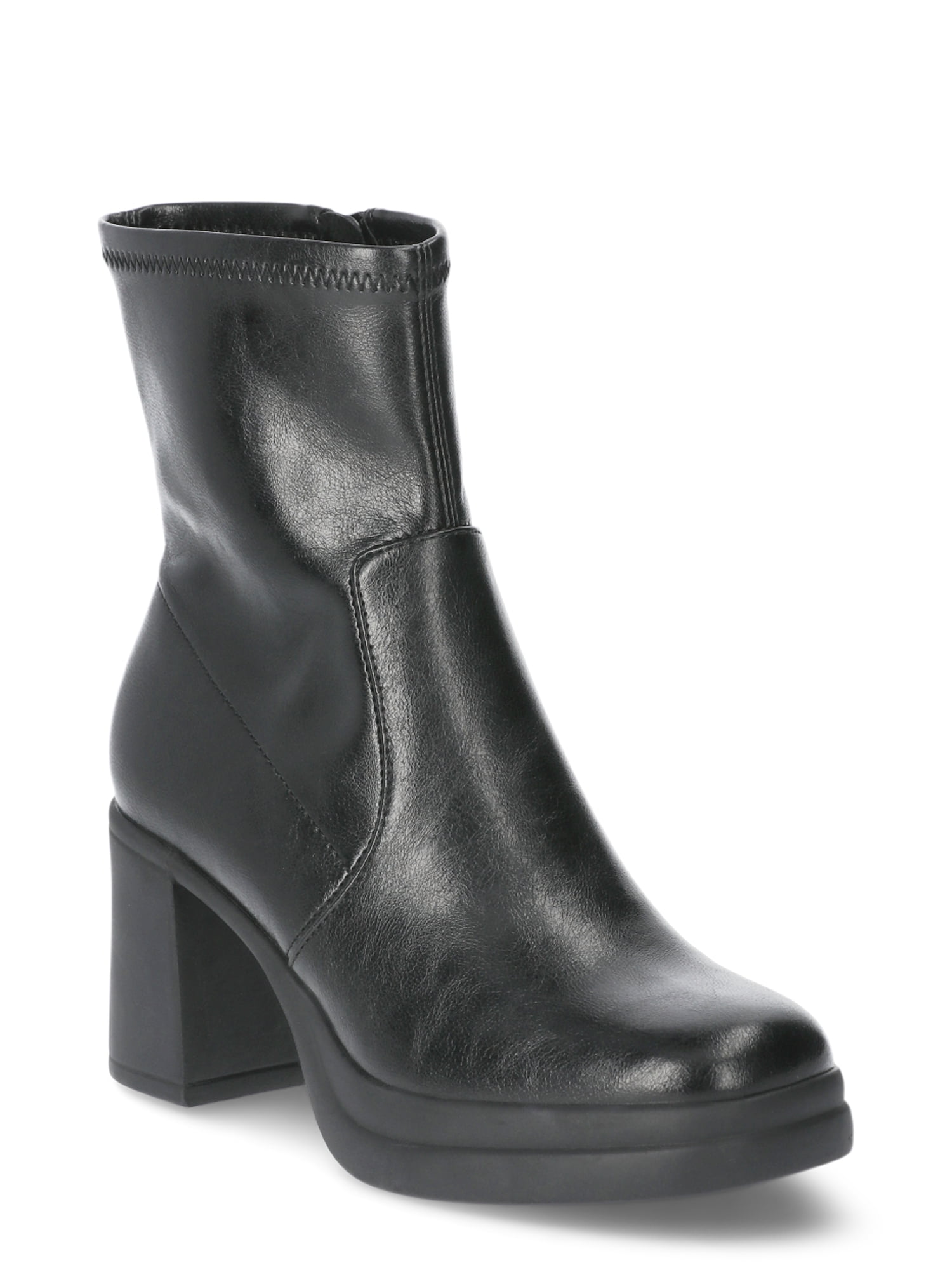 【NONCODE】Flip round middle boots Lacyhop Womens Outdoor Fashion Ankle Boots Slip Resistant