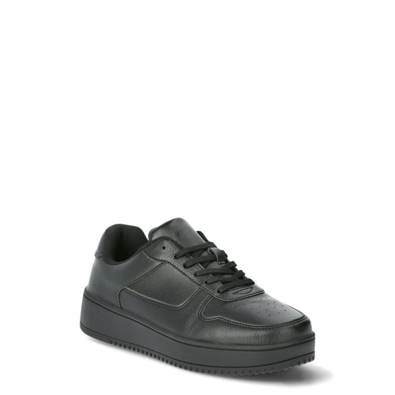 No Boundaries Women's Platform Casual Lace Up Sneakers, Wide Width Available