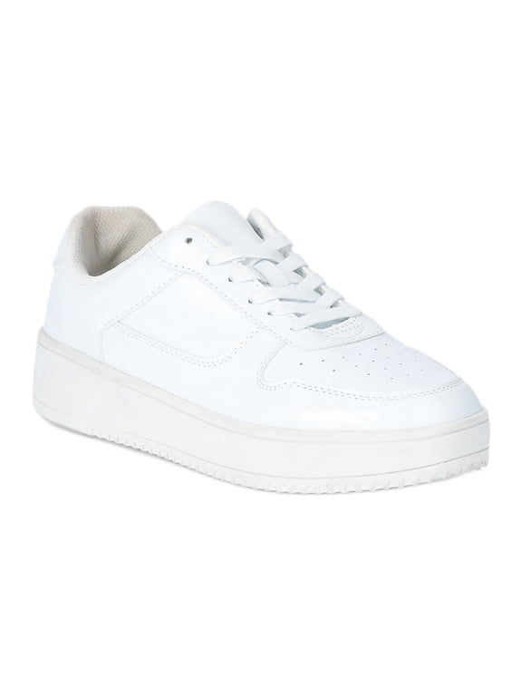 Women's Platform Casual Lace Up Sneakers, Wide Width Available