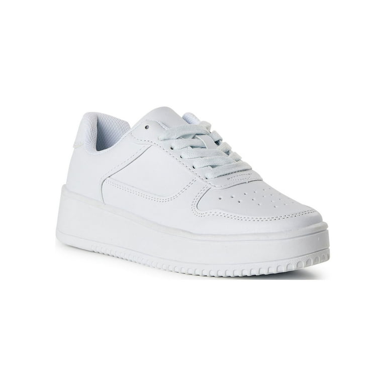No Boundaries Women's Platform Casual Lace Up Sneakers