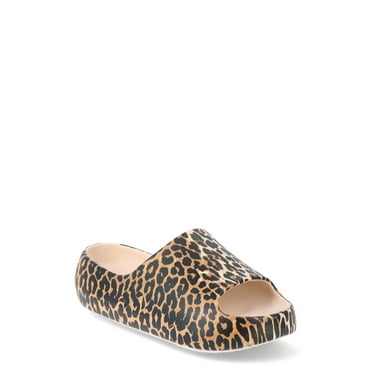 No Boundaries Women's Platform Comfort Slide Sandals