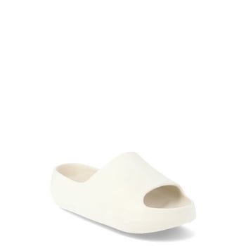 No Boundaries Women's Platform Comfort Slide Sandals