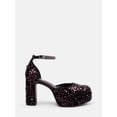 thumbnail image 1 of No Boundaries Women's Platform Dress Sequin Heels, 1 of 6