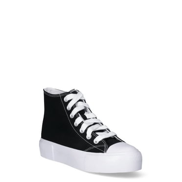 No Boundaries Women's Platform Lace Up Hi Top Sneakers
