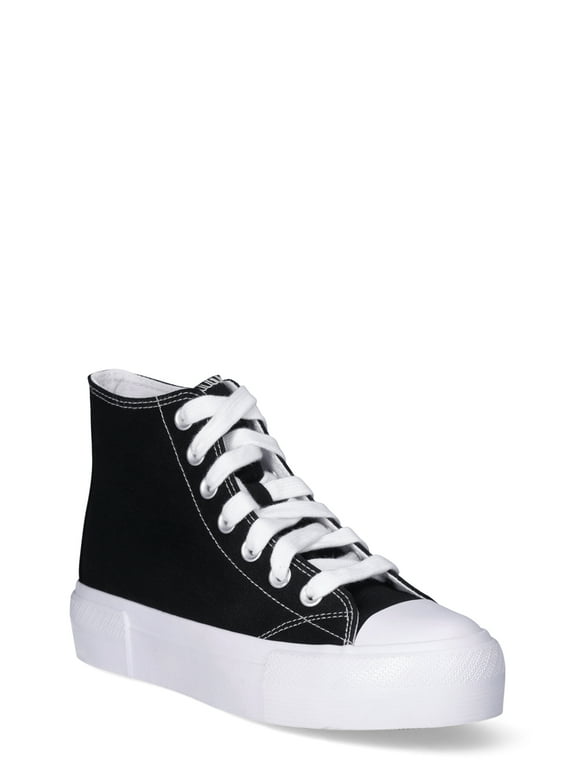 Platform Lace Up Hi Top Sneakers, Women's