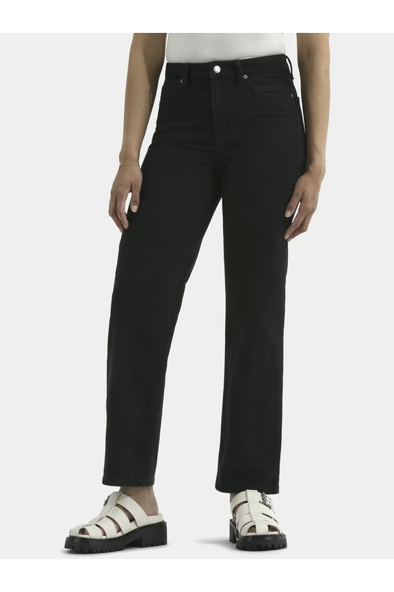 Women's Plus High-Rise Straight Leg Jeans, 30” and 32" Inseam, Sizes 00-24W