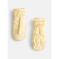 thumbnail image 1 of No Boundaries Women's Puffer Mittens, Buttercream, L/XL, 1 of 6