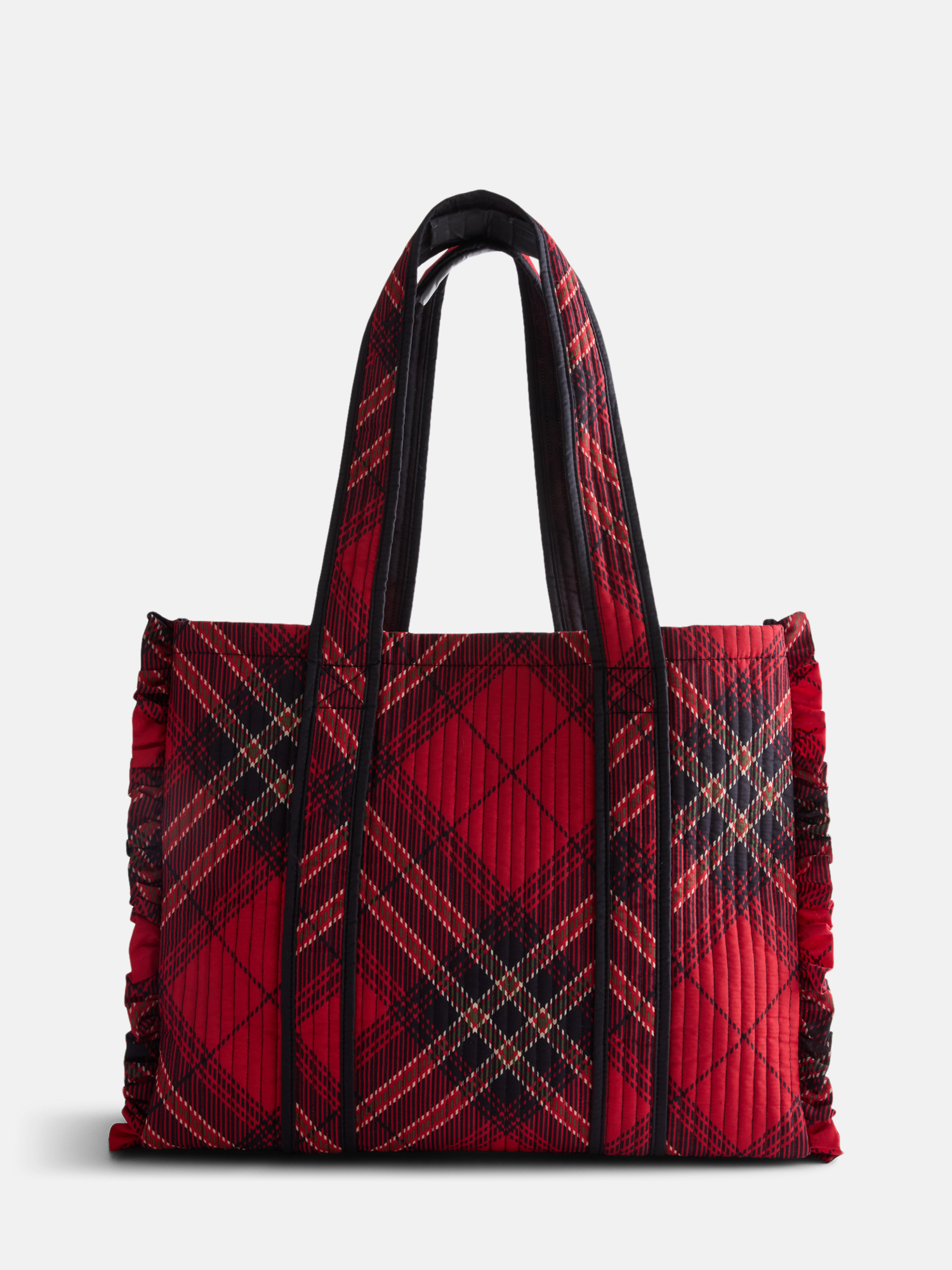 No Boundaries Women S Quilted Tote Bag Red Plaid: What to Expect