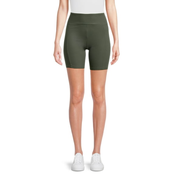 No Boundaries Women's Rayon Ribbed Bike Shorts