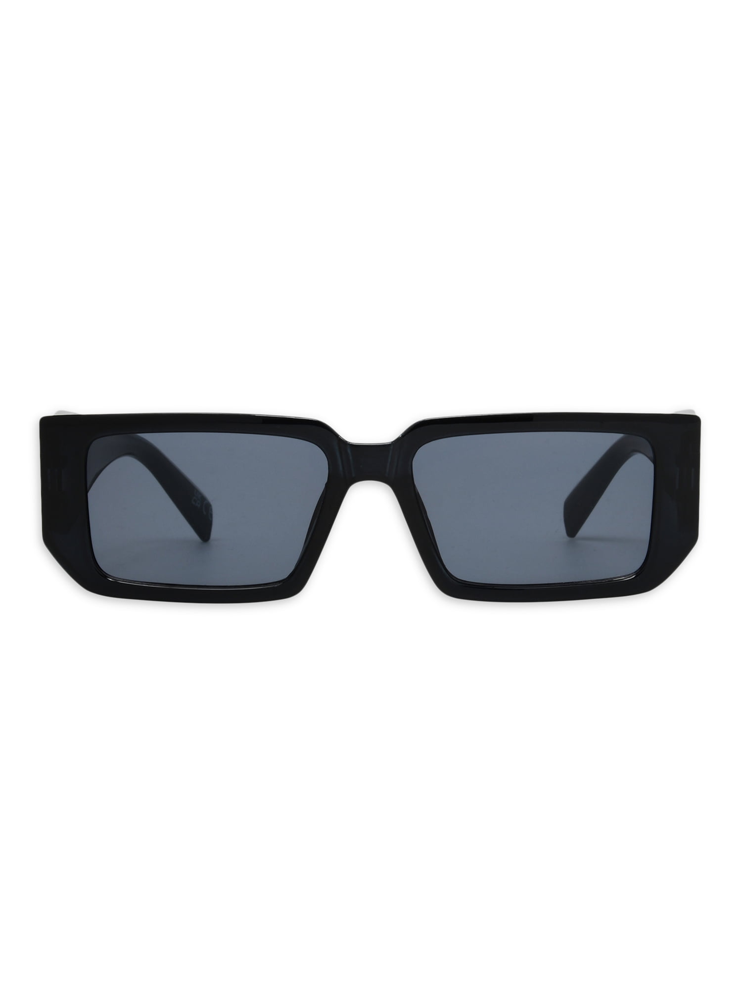 No Boundaries Women's Rectangle Black Sunglasses