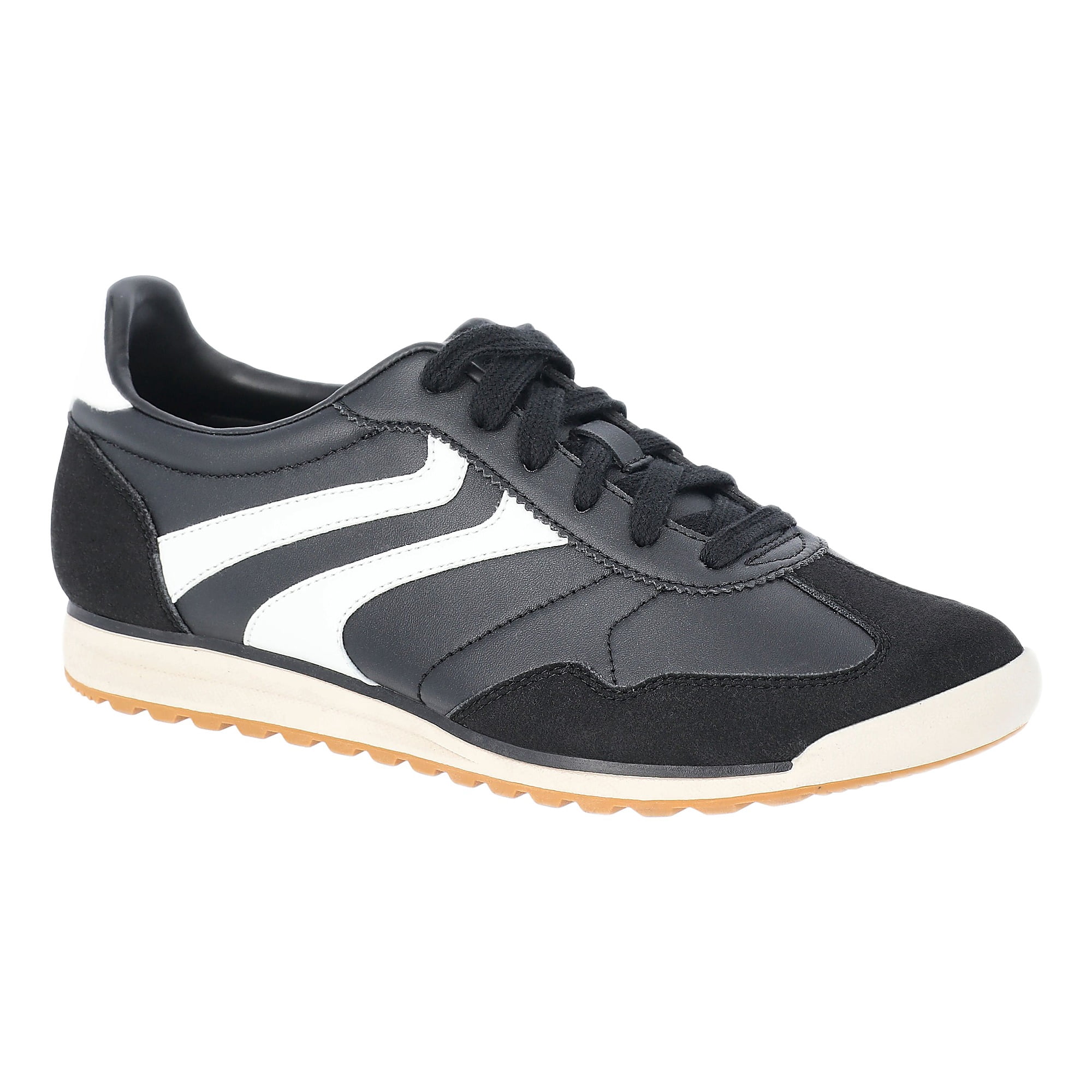 No Boundaries Women's Retro Lace-Up Sneakers with Nylon and PU