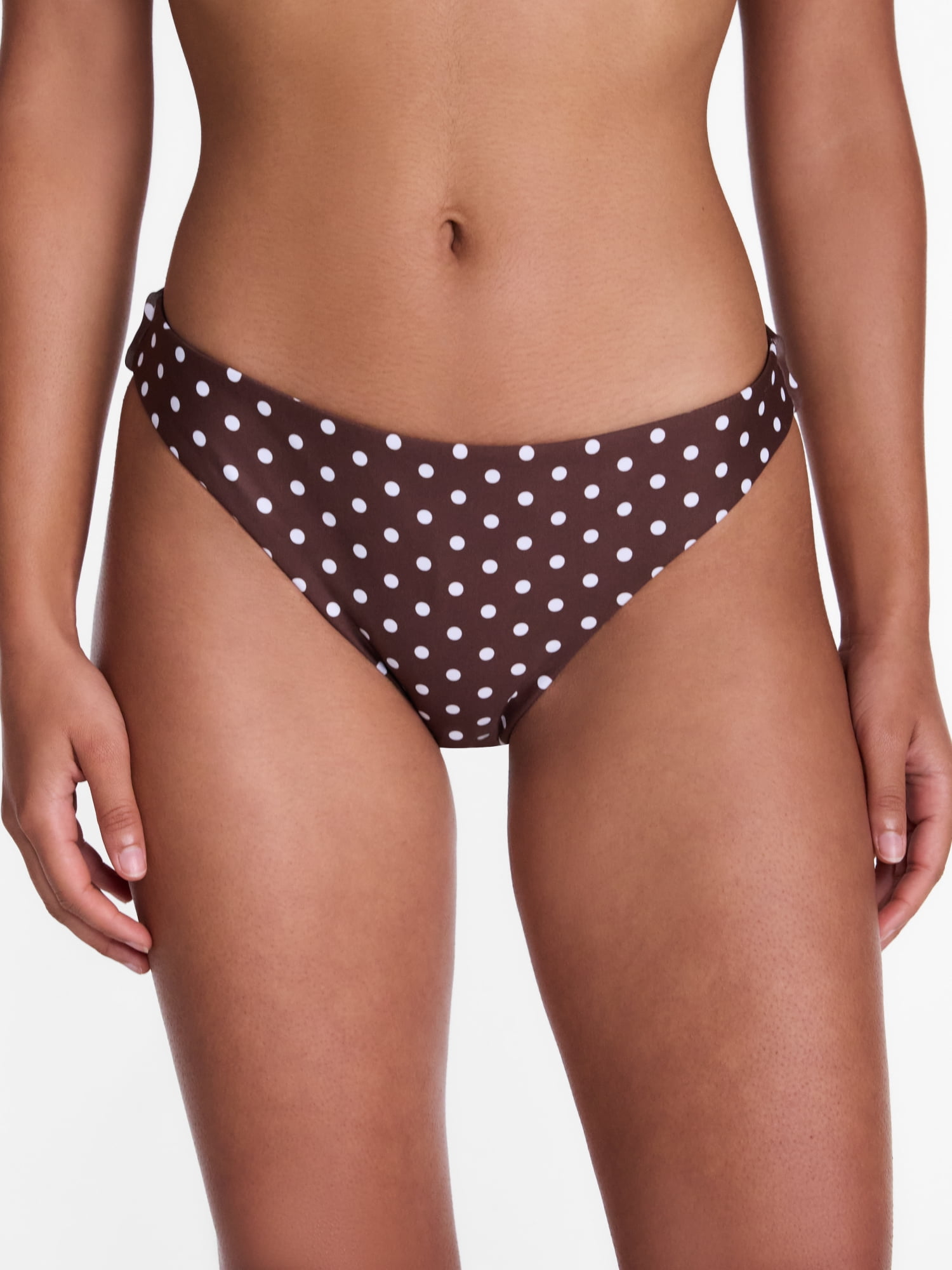 No Boundaries Reversible Polka Dot Hipster Bikini Bottoms, Women's XXS-XXL