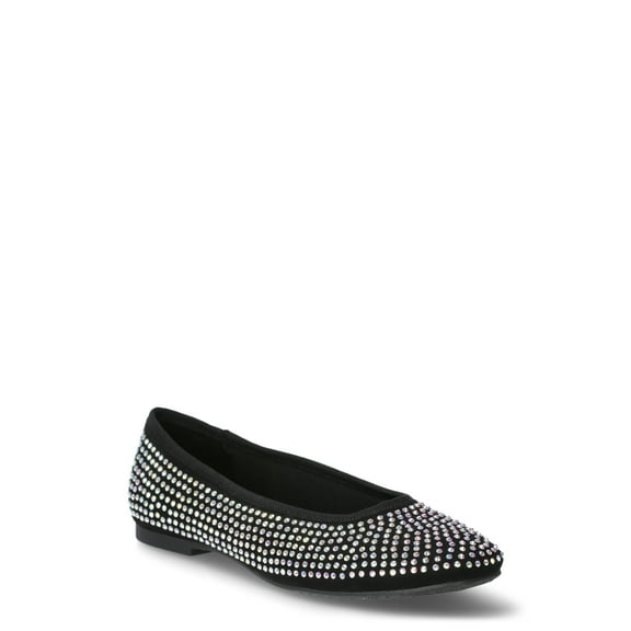 No Boundaries Women's Rhinestone Ballet Flats