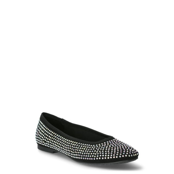 No Boundaries Women's Rhinestone Ballet Flats