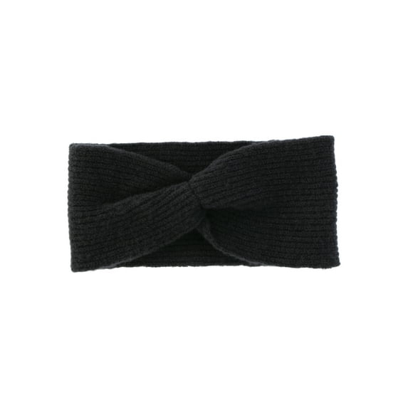 No Boundaries Women's Ribbed Headband, Black Soot