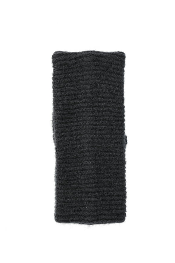 Ribbed Headband, Women's, Black Soot