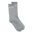 thumbnail image 1 of No Boundaries Women's Ribbed Lurex Crew Socks, 1 Pack, Size 4-10, 1 of 4