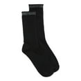 thumbnail image 1 of No Boundaries Women's Ribbed Lurex Crew Socks, 1 Pack, Size 4-10, 1 of 3