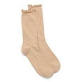 thumbnail image 1 of No Boundaries Women's Ribbed Lurex Crew Socks, 1 pack, Size 4-10, 1 of 1