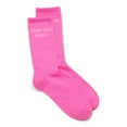 thumbnail image 1 of No Boundaries Women's Ribbed Lurex Crew Socks, 1 Pack, Size 4-10, 1 of 3