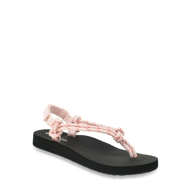 No Boundaries Women's Rope Thong Sandal
