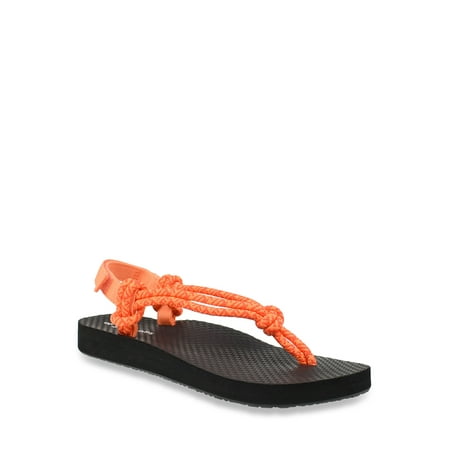 No Boundaries Women's Rope Thong Sandal