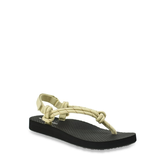 No Boundaries Women's Rope Thong Sandal