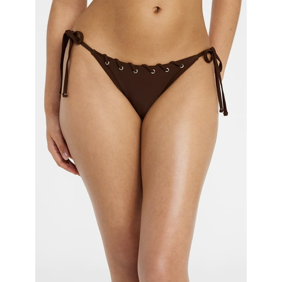 No Boundaries Rope String Bikini Bottoms, Women's XXS-XXL