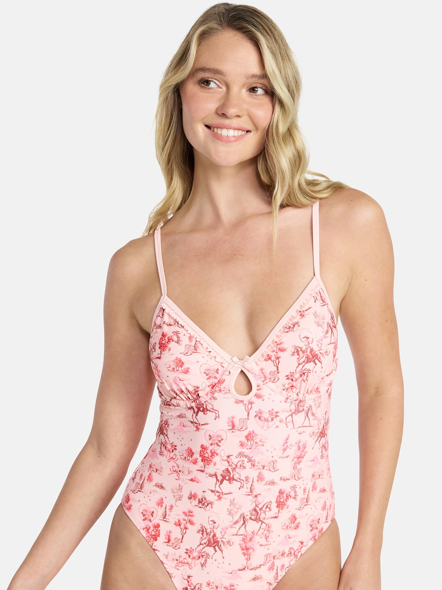 No Boundaries Underwire One-Piece Swimsuit, Women's XXS-XXL