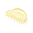 thumbnail image 1 of No Boundaries Women’s Scribble Lemon Hair Claw Clip, Yellow, 1 of 3