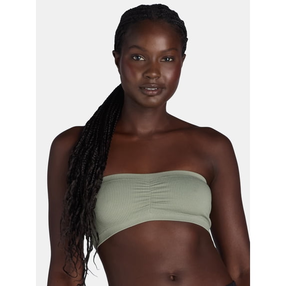 No Boundaries Women's Seamless Bandeau Bra, Sizes XS-XXXL